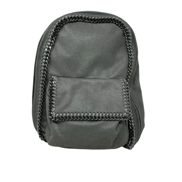 Stella McCartney Falabella Shaggy Deer Rucksack Backpack Gray handbag - Picture 11 of 11